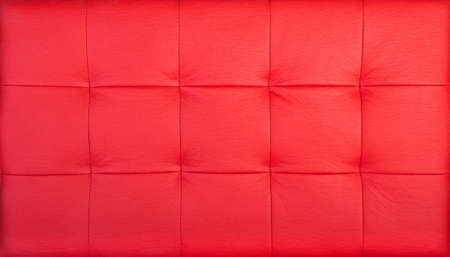 texture of red quilted leatherの写真素材