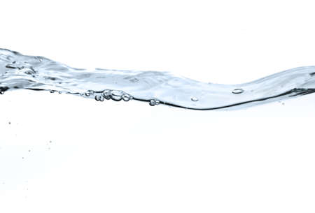 water surface isolated on white backgroundの写真素材