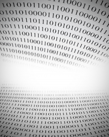 Abstract binary code background with copy space, not a vector fileの写真素材