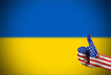 Support from United States of America for Ukraineの写真素材