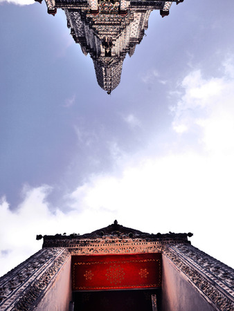 Beautiful Thai historic temple in Bangkok, Wat Arunの写真素材