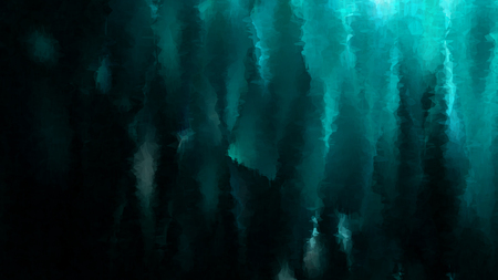 Black and Turquoise Grunge Watercolour Backgroundの写真素材