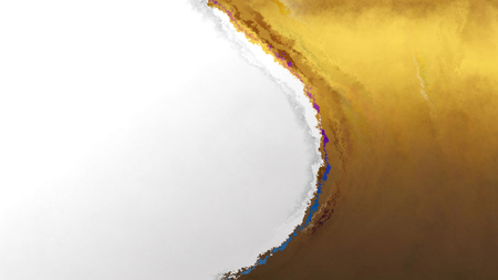 White and Gold Aquarelle Textureの写真素材