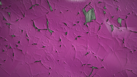 Purple Grunge Cracked Wall Background Imageの写真素材