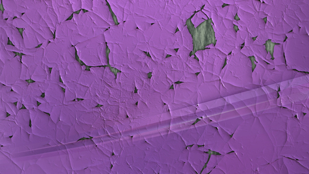 Purple Wall Crack Backgroundの写真素材