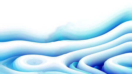 Abstract 3d Blue and White Curved Lines Texture