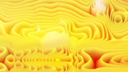 Abstract Yellow Curved Lines Ripple Texture Background