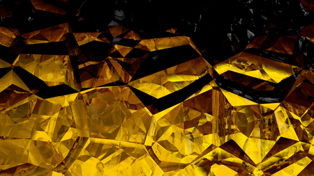 Cool Gold Crystal Abstract backgroundの写真素材