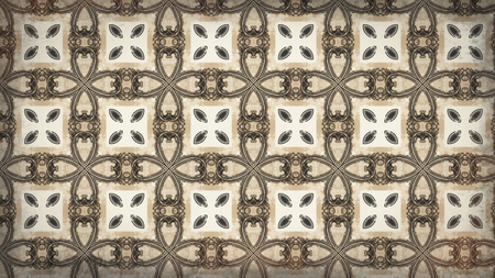Brown Floral Pattern Background