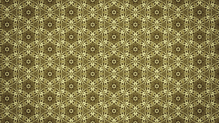 Brown Vintage Decorative Floral Pattern Wallpaper Design