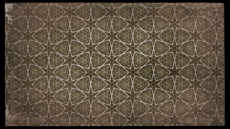 Dark Brown Vintage Decorative Floral Ornament Background Pattern Design Template