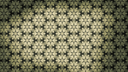 Brown and Green Vintage Floral Pattern Background Graphic