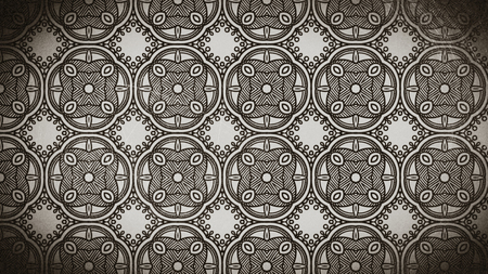 Coffee Brown Vintage Floral Ornament Background Pattern Template