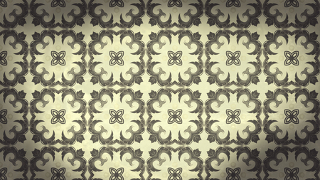 Vintage Floral Ornament Pattern Wallpaper Image