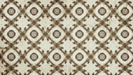 Vintage Floral Wallpaper Pattern Template