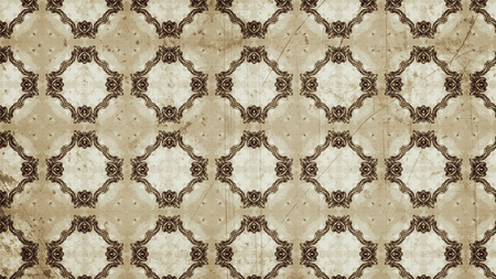 Brown Vintage Ornament Wallpaper Pattern Designの写真素材