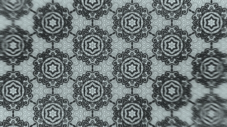 Dark Green Vintage Ornament Wallpaper Pattern Design