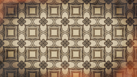 Vintage Decorative Floral Background Pattern Graphicの写真素材