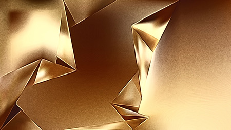 Gold Shiny Metal Backgroundの写真素材