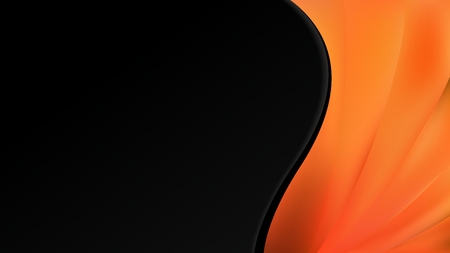 Abstract Orange and Black Wave Business Backgroundの写真素材