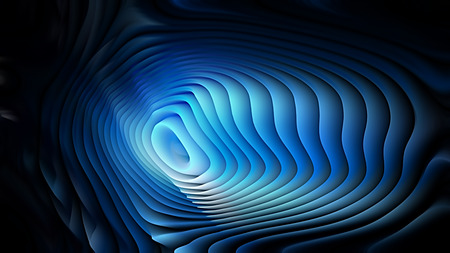 Black and Blue 3d Curved Lines Textureの写真素材