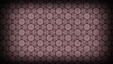 Red and Black Vintage Ornamental Pattern Wallpaper