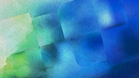 Blue and Green Grunge Watercolour Background Imageの写真素材