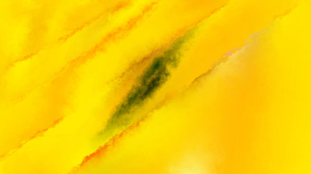 Yellow Grunge Watercolour Textureの写真素材