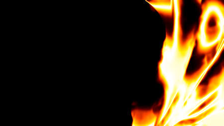 Fire Black Background