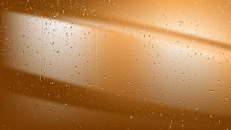 Brown Water Drop Backgroundの写真素材