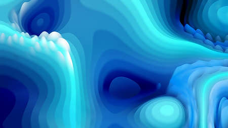 Abstract Bright Blue Curve Texture Image