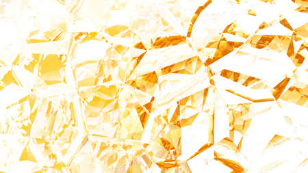Abstract Orange and White Crystal Backgroundの写真素材
