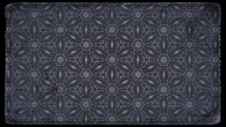 Black and Grey Vintage Floral Background Pattern