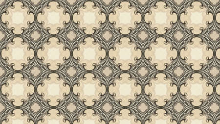 Brown Vintage Floral Ornament Background Pattern Template
