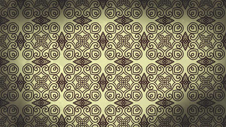 Brown Vintage Flower Background Pattern
