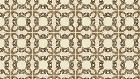 Brown Vintage Floral Pattern Wallpaper Design Template