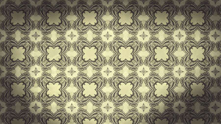 Brown Vintage Decorative Ornament Wallpaper Pattern