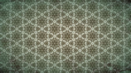 Brown and Green Vintage Floral Pattern Wallpaper Design Template