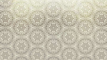 Brown and White Vintage Ornament Wallpaper Pattern Design Template