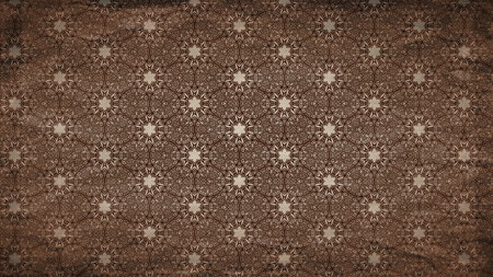 Dark Brown Vintage Flower Wallpaper Pattern