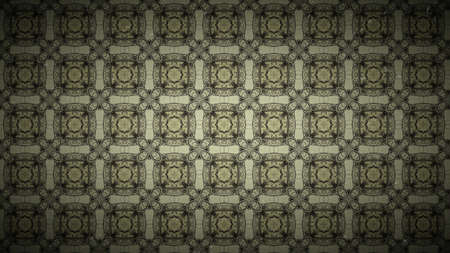 Dark Brown Vintage Ornamental Pattern Background