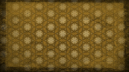 Dark Brown Vintage Floral Pattern Wallpaper Design Template