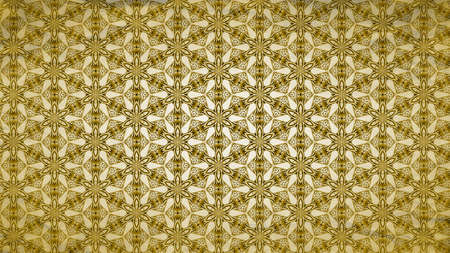 Gold Vintage Decorative Ornament Background Patternの写真素材