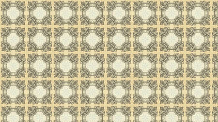 Ecru Vintage Ornamental Pattern Background