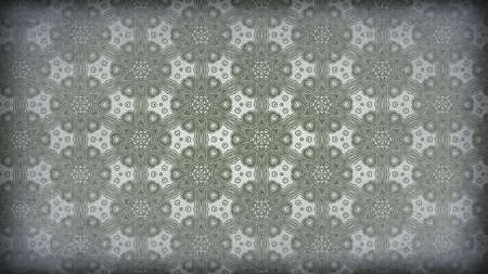 Green and Grey Vintage Ornamental Pattern Wallpaper