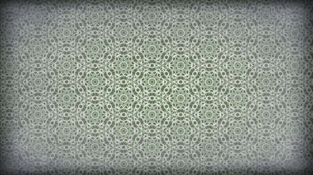 Green and Gray Vintage Ornamental Pattern Wallpaper Template