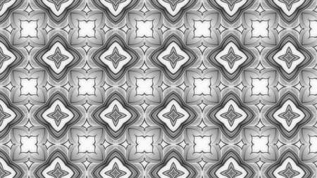 Grey Floral Geometric Background Pattern