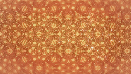 Vintage Ornament Pattern Wallpaper Design