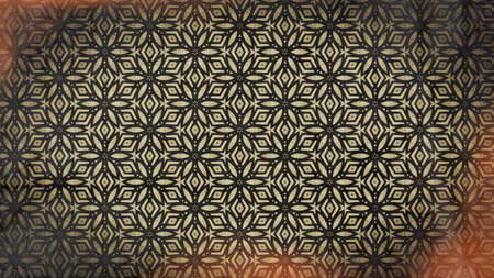 Red and Brown Vintage Ornament Wallpaper Pattern Design Template