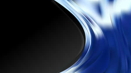 Blue Black and White Wave Business Background Vector Artの写真素材